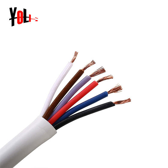 High Quality 6 Core Tinned Copper 7x0.20mm2 24AWG Alarm PVC Cable