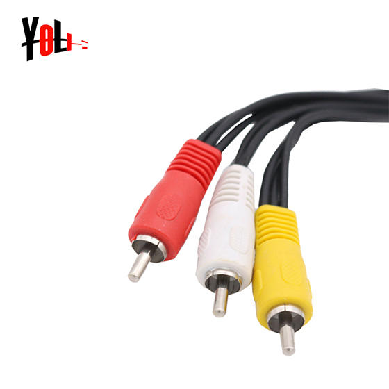 Fashionable 180mm 1RCA To 3 RCA RCA Cable RCA Audio Video Cable