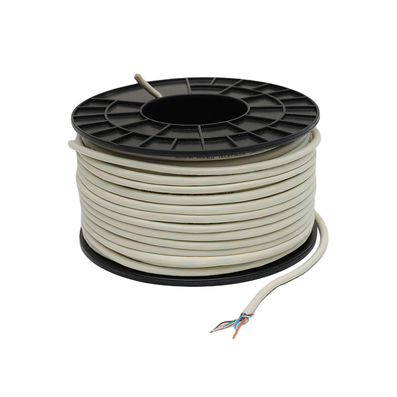 6 Core White Flexible Jacket Communication Cables UV-Resistance Telephone Cable